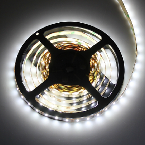 TAŚMA ROLKA 300 LED SZER 8MM BIAŁA ZIMNA 5M BEZ ŻELU