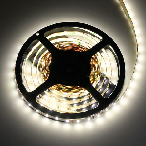 TAŚMA ROLKA 300 LED SZER 8MM BIAŁA NEUTRALNA 5M BEZ ŻELU