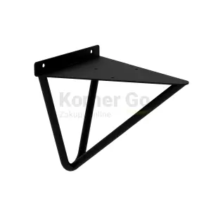 PODPÓRKA DO PÓŁKI WIRE 18CMX16CM CZARNY MAT
